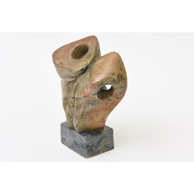 1990s 1990's Abstract Marble Sculpture Signed and Dated For Sale - Image 5 of 11