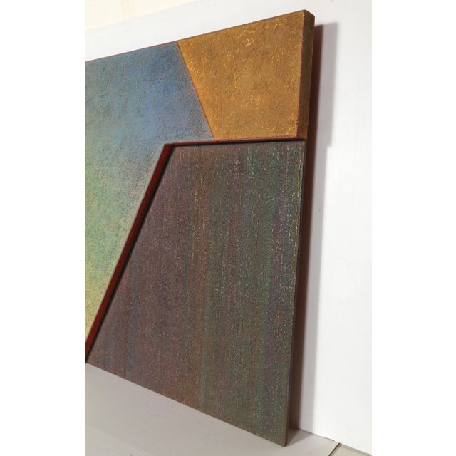 Artist: Warren Wolf, American (1924 - 2003) Title: Yachal & 'Aniyah #2 Year: 1996 Medium: Oil and Marble Dust on Shaped...