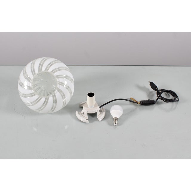 Mid-Century Murano Glass and Metal Table Lamps by F. Fabbian, Italy, 1970s, Set of 2 For Sale - Image 15 of 16