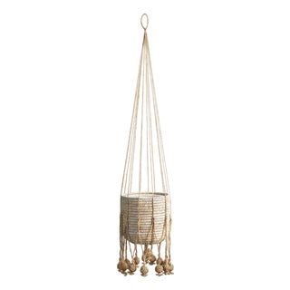 Gaia Jute Hanging Basket 11.75" For Sale