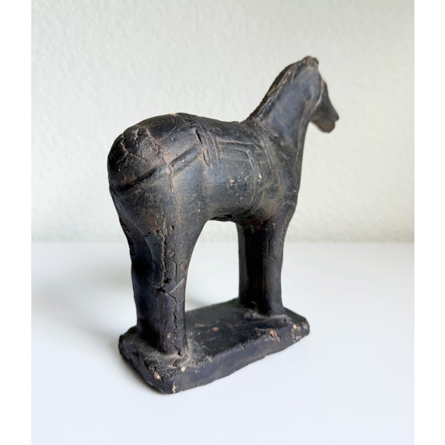 Sculpture Materials 1960s Chinese Terra Cotta Warrior Horse Statue For Sale - Image 7 of 8