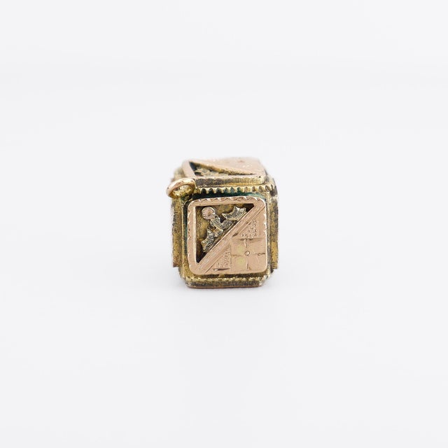 Antique Victorian / Aesthetic Movement Gold-Filled Bracelet Charm or Watch Fob For Sale - Image 9 of 11