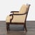 Traditional Classic Wooden Lounge Chair With Beige Cushions For Sale - Image 3 of 7