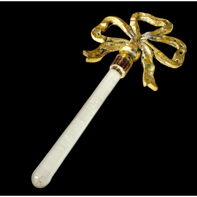 Vintage 1950’s Ormolu and Glass Perfume Bottle For Sale - Image 10 of 16