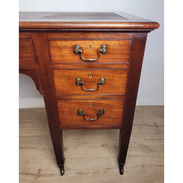 1910s Antique Edwardian Writing Desk, 1910 For Sale - Image 5 of 18