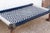 Blue Blue & White Woven Swing Charpai Bed For Sale - Image 8 of 10