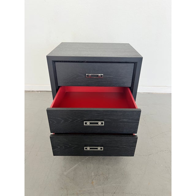 Wood Mitchell Gold Bob Williams Malibu 3 Drawer Small Side Table For Sale - Image 7 of 10