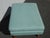 Vintage Mid Century Blue Ottoman Bench Footstool Stool For Sale - Image 4 of 10