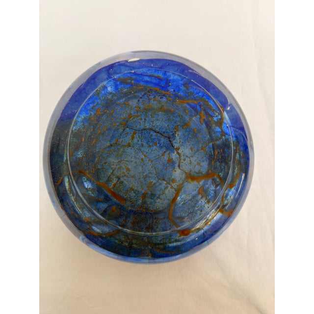 Glass Mid-Century Murano Glass Catchall Bowl in Cobalt Blue, Italy, 1960s For Sale - Image 7 of 8