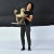 1970s Large Brass Unicorn Sculpture Figurine on Black Wood Base Nearly 22 Inch For Sale - Image 5 of 10