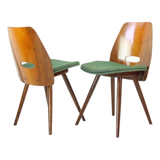 Lollipop Chairs by František Jirák for Tatra Nábytok, Czechoslovakia, 1960s, Set of 2 For Sale