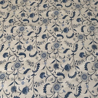 Sister Parish Titania in Blue on Cotton Fabric - 6 Yards For Sale