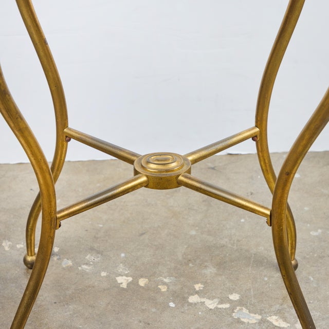 French 2nd Empire Gilded Marble Tray Table For Sale - Image 4 of 8