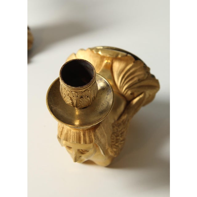 French Empire Ormolu Wall Sconces, 1820s, Set of 2 For Sale - Image 14 of 18