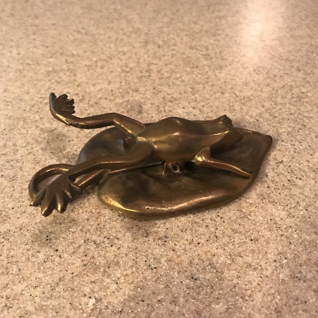 Vintage Brass Frog Paper Clip Chairish