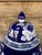 Blue and White Porcelain Climbing Vine Lidded Vase 18"h For Sale In Greenville, SC - Image 6 of 7