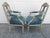 Pair of Antique French Crusty Painted Bergere Armchairs For Sale - Image 4 of 18
