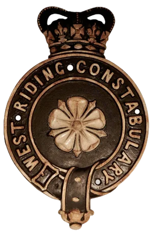 West Riding Constabulary Cast Iron Wall Plaque, 1900s