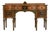 Berkey & Gay Style French Regency Louis XVI Hand Painted Walnut and Burl Wood Sideboard Credenza, Circa 1940s For Sale
