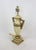 Traditional Retro Yellow Hand Painted Gold Pattern Trophy Table Lamp, Brunschwig & Fils Old Collection For Sale - Image 3 of 9