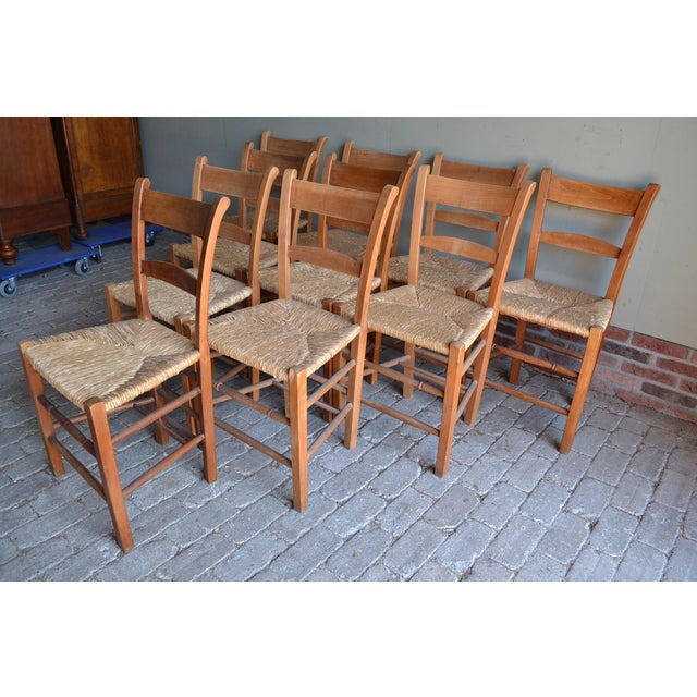 Church Chairs, Set of 10 For Sale - Image 3 of 7