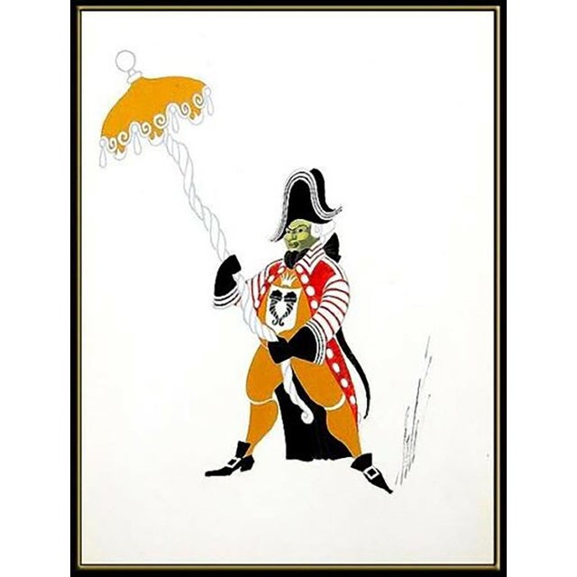 Message us to inquire about custom framing options! (Included for free with every purchase) Erte Authentic Costume Study...
