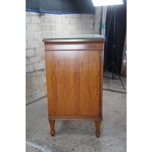 Late 19th Century Antique Art Deco Neoclassical Satinwood Buffet Cabinet For Sale - Image 9 of 10