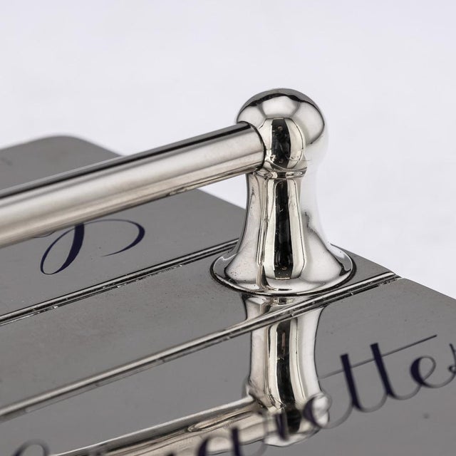 19th Century Victorian Silver & Enamel Cigar Box from Sampson Mordan, 1892 For Sale - Image 12 of 15