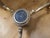 Metal Table Top World Globe in Lapis and Brass, 1970s For Sale - Image 7 of 8