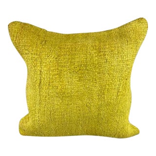 20 x 20 Hemp Pillow Turkish Cushion Natural Green Pillow Cushion Cover For Sale