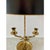 Mid 20th Century Mid 20th Century French Bouillotte Lamp With Black Tole Shade and Dolphin Motif Base For Sale - Image 5 of 12