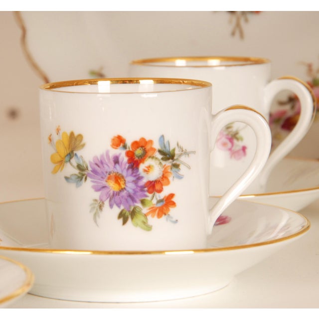 Ceramic 18th Century Porcelain Dishes Luncheon or Breakfast Set Floral Cabinet Cup Furstenberg - 23pcs For Sale - Image 7 of 18