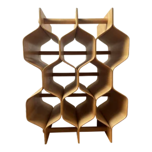 1960s Sculptural Bent Plywood Wine Rack Designed by Torsten Johansson Ab Formträ Sweden