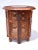 Mid 20th Century Anglo-Indian Hand-Carved Teak Stands, Pair With Brass Inlays, 1950s For Sale - Image 5 of 6