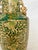 Vintage Chinoiserie Green & Gold Scrollwork Vase With Dragon Handles For Sale In Naples, FL - Image 6 of 10