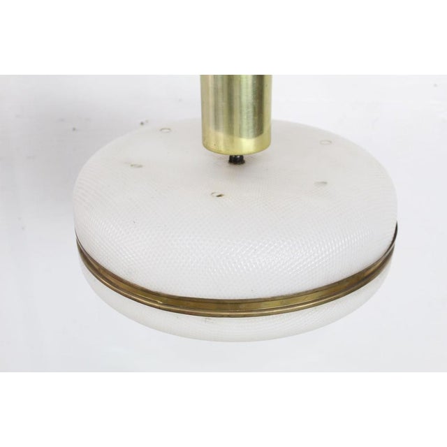 Mid-Century Modern 1960s Mid-Century Modern Brass Ceiling Pendant Light Fixture For Sale - Image 3 of 10