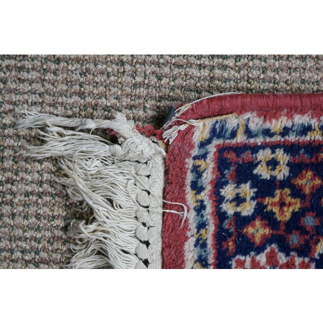 Vintage Kismet 100% Wool Geometric Rug Runner Carpet Mat 26" X 104" For Sale - Image 10 of 13