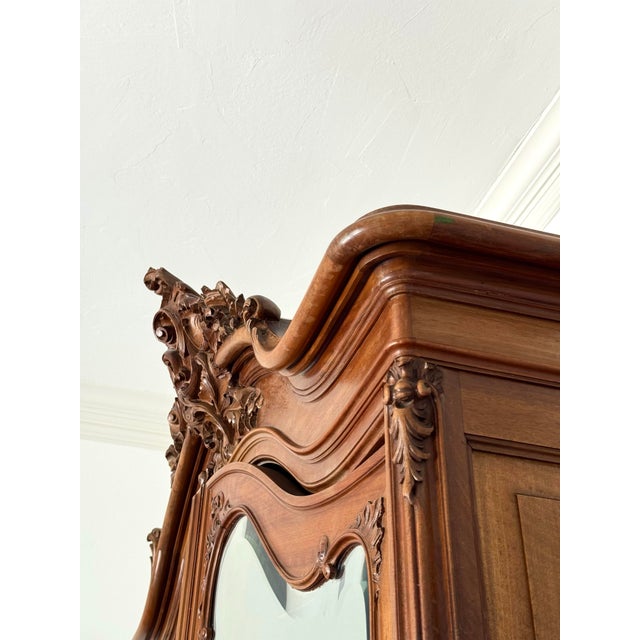 Grand Antique French Armoire – Monumental Country Estate Wardrobe For Sale - Image 9 of 11