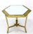 Metal Mid-Century Modern Hexagon-Top and Star Base Side Table For Sale - Image 7 of 11