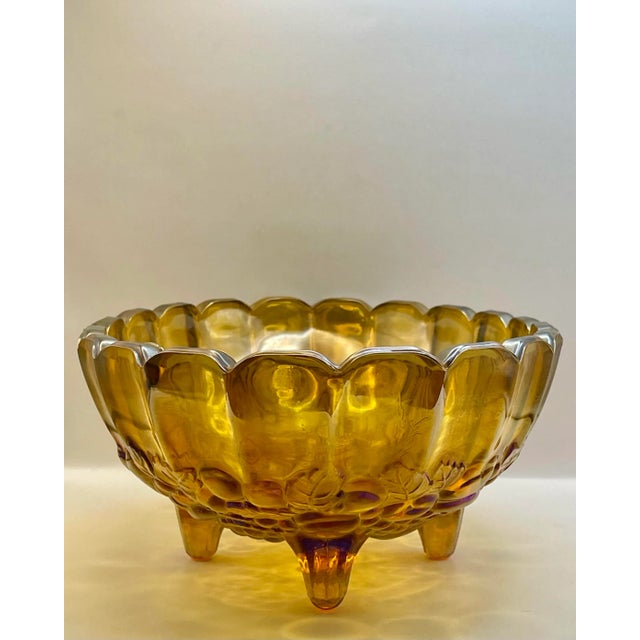 1960s 1960s Indiana Amber Glass Bowl For Sale - Image 5 of 9
