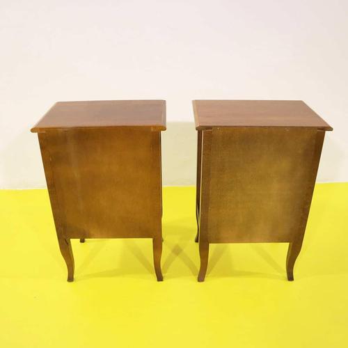 Wooden Nightstands with Curved Legs, Set of 2 For Sale - Image 10 of 11