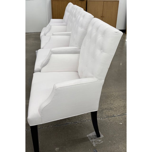 Bennett Parsons Fabric Dining Armchairs - Set of 4 For Sale In New York - Image 6 of 9