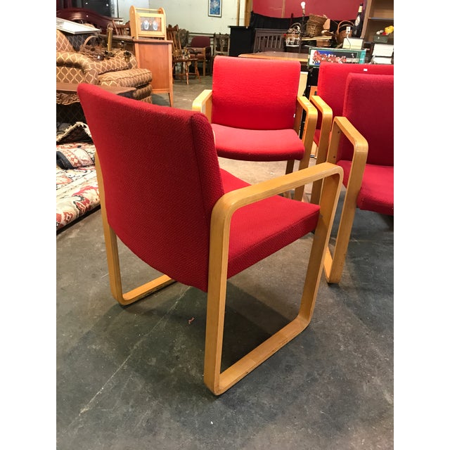 J. G. Furniture Red Laminate Dining Chairs Set of 6 Chairish