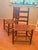 Early 20th Century American Ladder-Back Wood and Hide Chairs. For Sale In Atlanta - Image 6 of 12