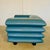 Vintage Postmodern Swedish Turquoise Leather Stacked Lounge Chair, 1980 For Sale - Image 14 of 18