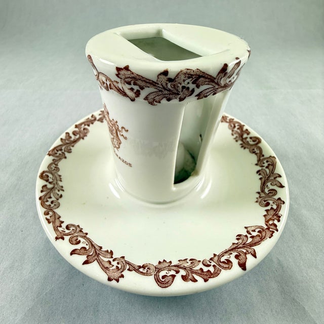 American 1920s Shenango China Hotel Brazos Match Striker For Sale - Image 3 of 11