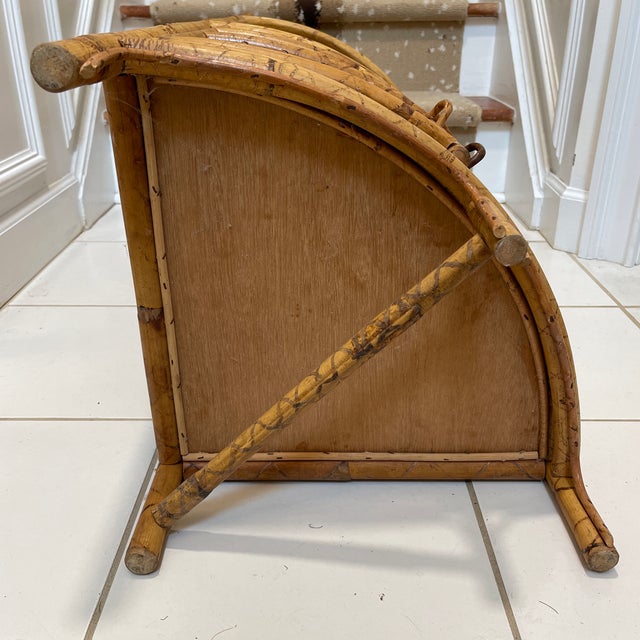 Rattan Mid Century Corner Etagere From Hong Kong Chairish