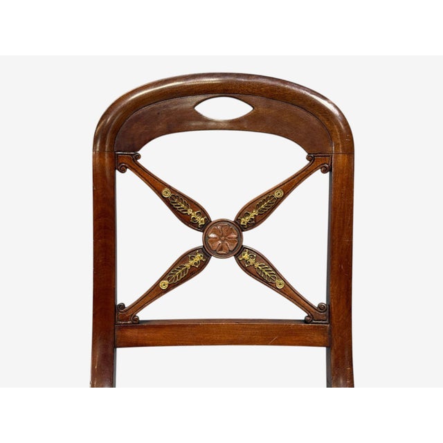 Guillaume Grohé, Kidney Shaped Desk and Chair, Leather, Bronze, France, 19th C. For Sale - Image 12 of 18