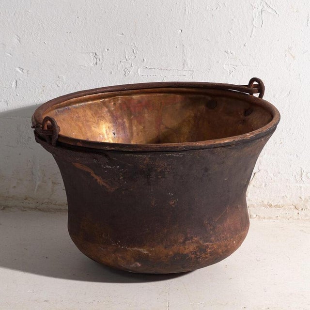 Antique Copper Cauldron, Central Europe, 1900 For Sale - Image 10 of 10