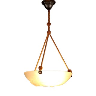 Vintage Italian Artistar Chandelier in White Glass, 1950s For Sale